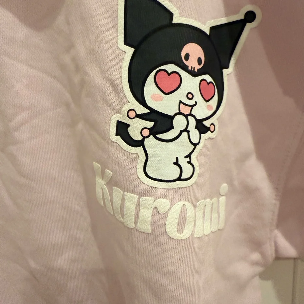 Sanrio Kuromi Pink Crew Neck Sweater Zara - Picture 5 of 6